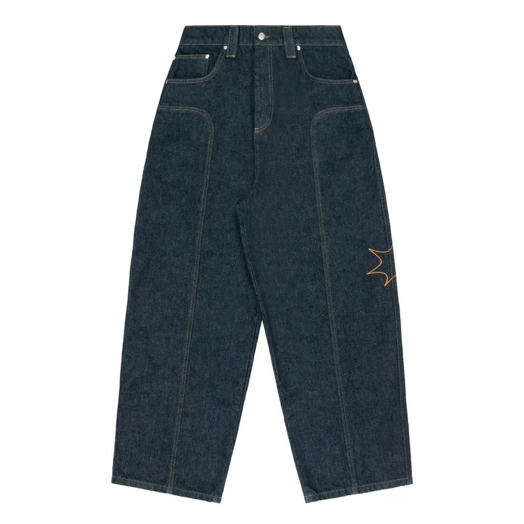 Jean baggy brodé Y2K