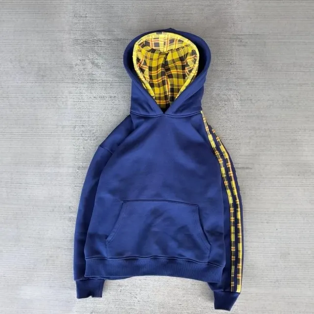 Hoodie à capuche tartan