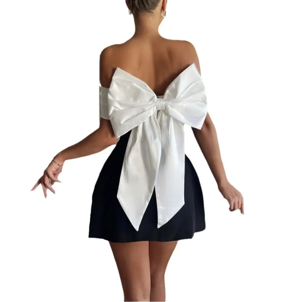 Robe à grand nœud