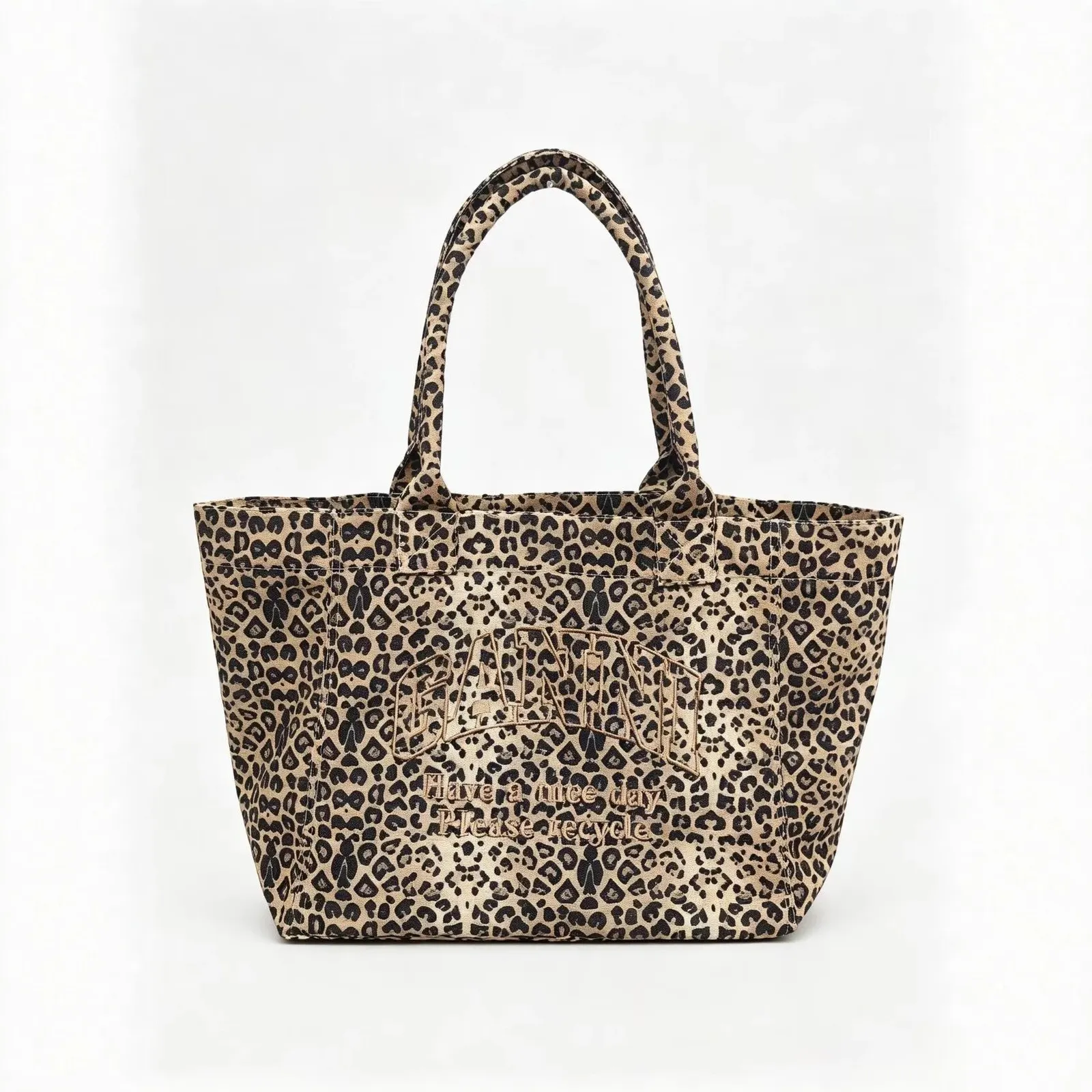 Sac cabas GANNI léopard