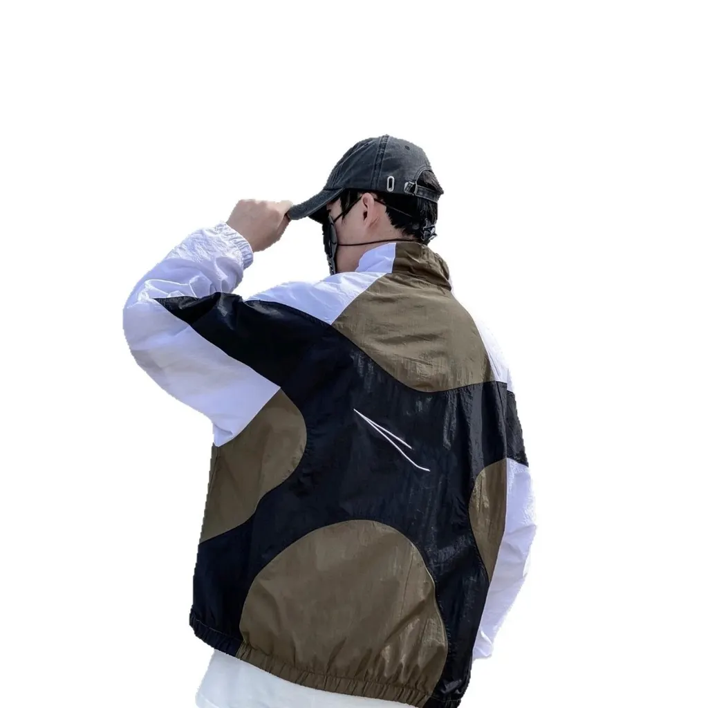 Veste coupe-vent colorblock