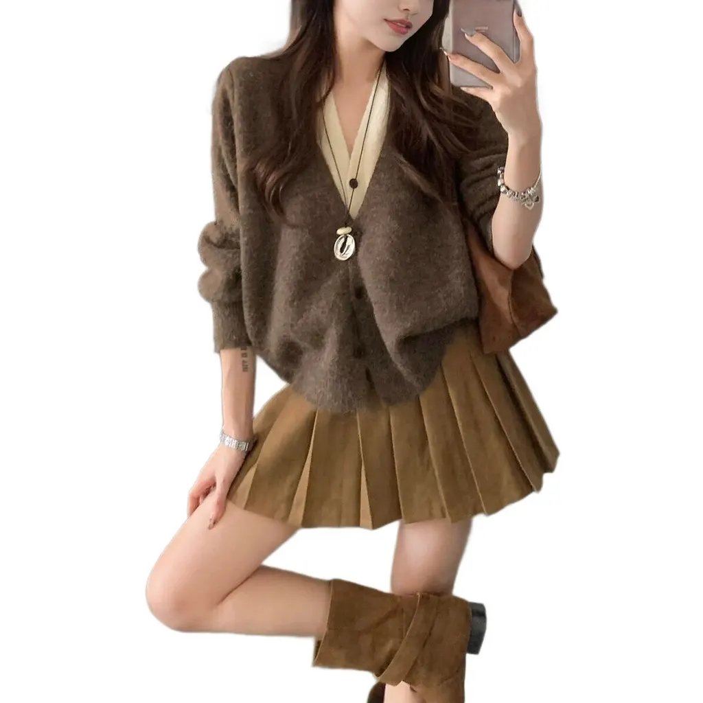 Cardigan faux deux-pièces