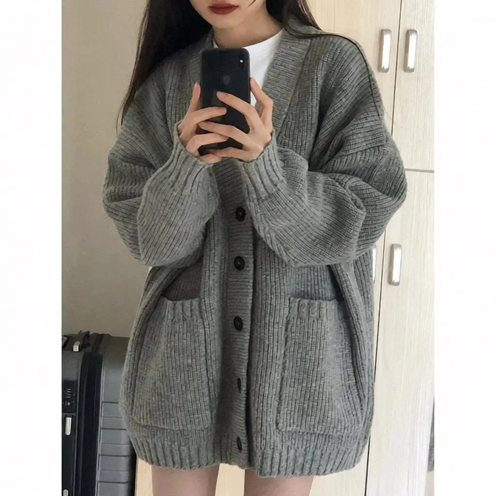 Cardigan oversize en maille