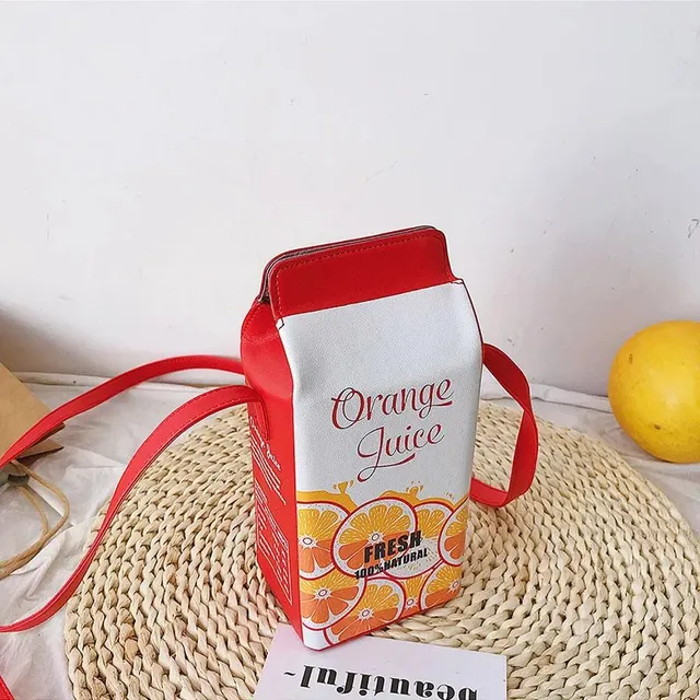 Sac bandoulière brique de lait