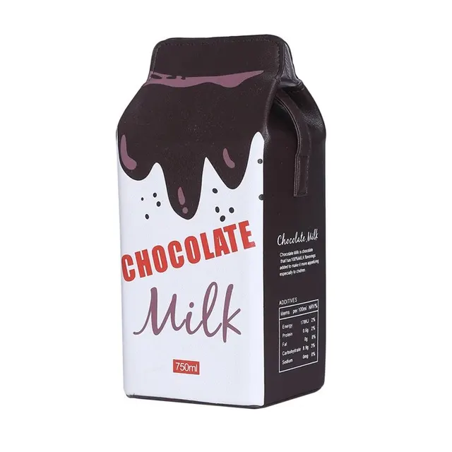 Sac bandoulière brique de lait