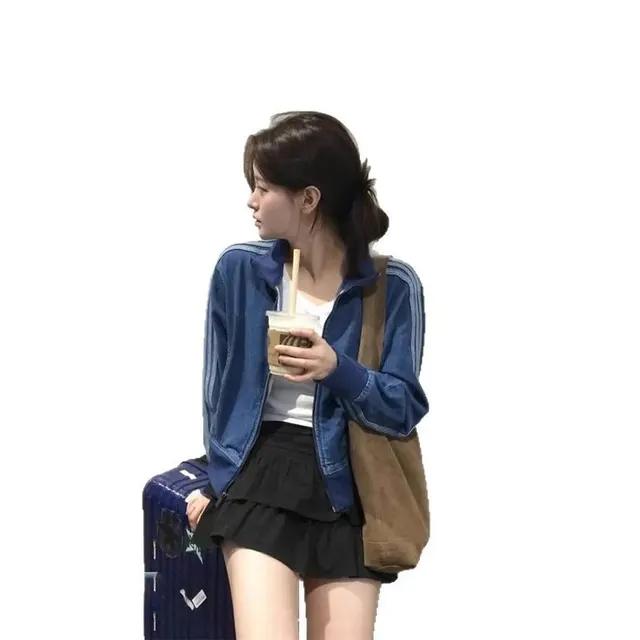 Veste survêtement en denim