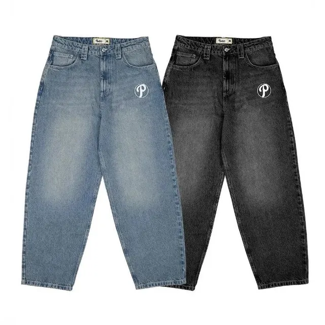 Jean baggy brodé