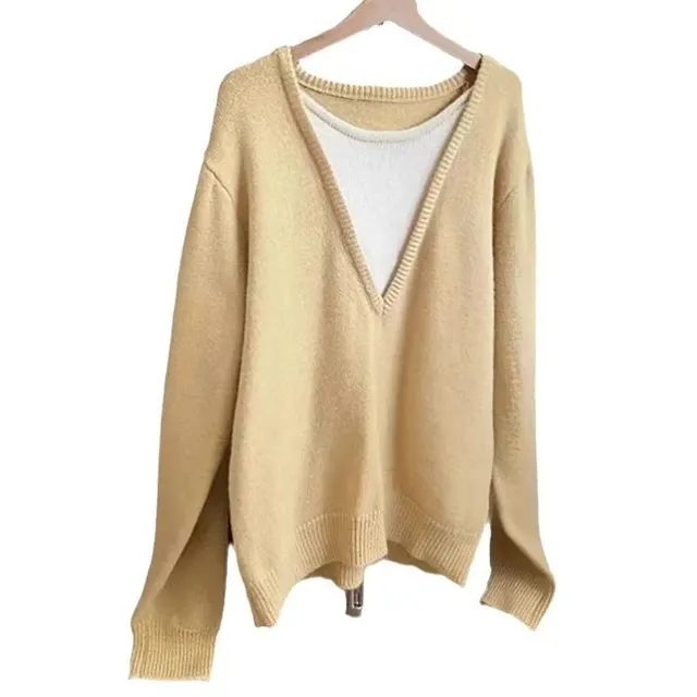 Pull effet deux pièces