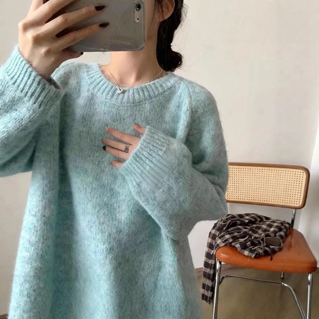 Pull oversize col rond