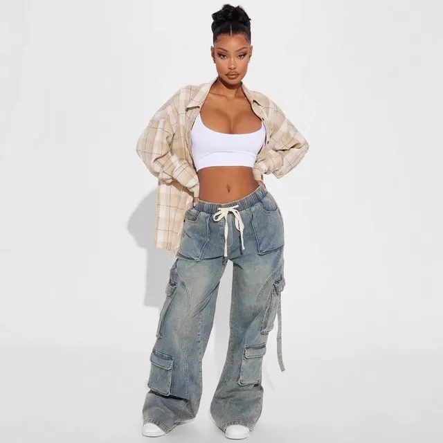 Jean cargo baggy