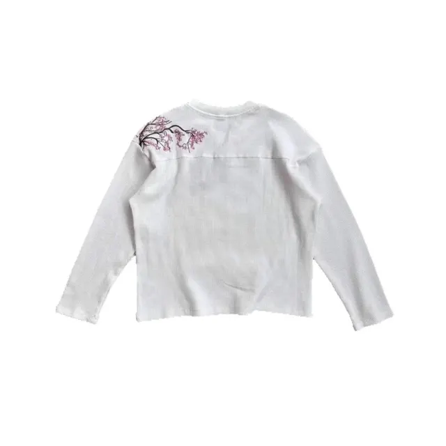 T-shirt brodé fleurs de cerisier