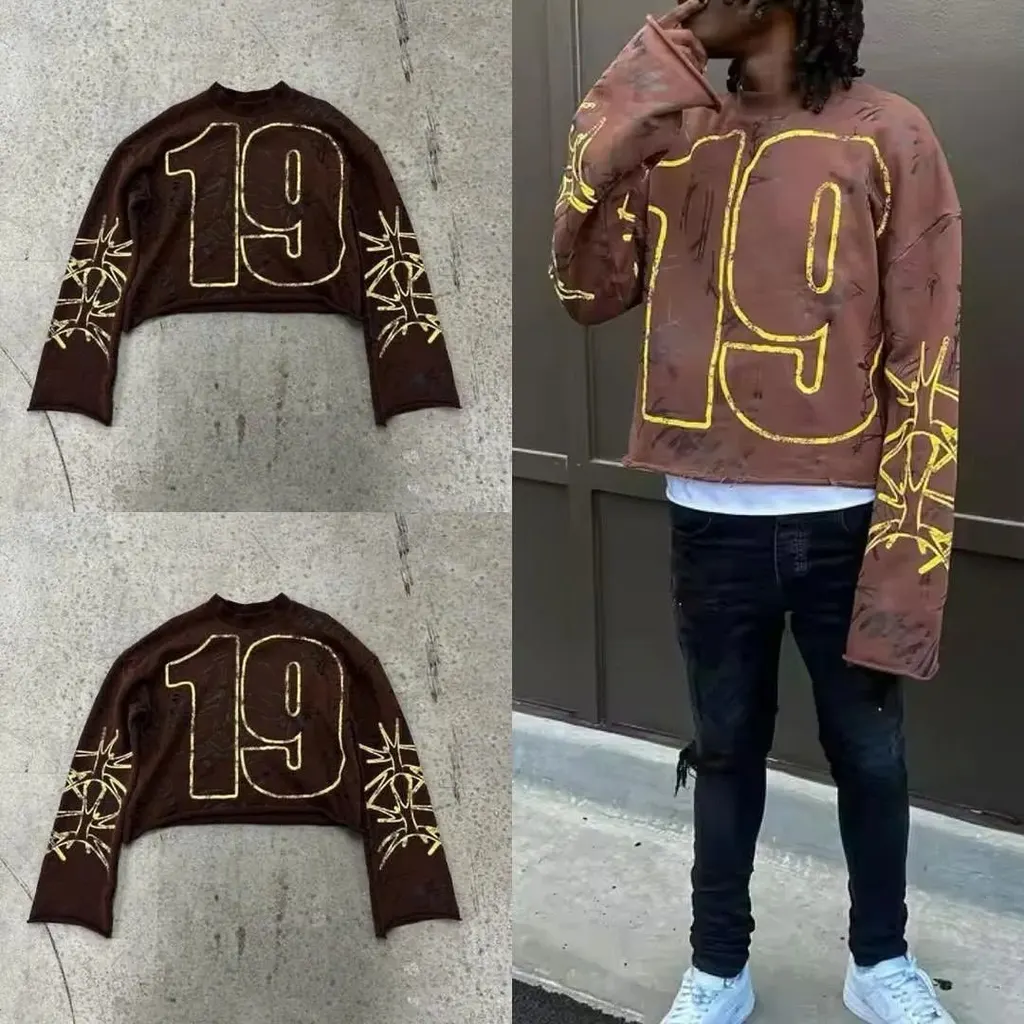 Sweat crop imprimé 19