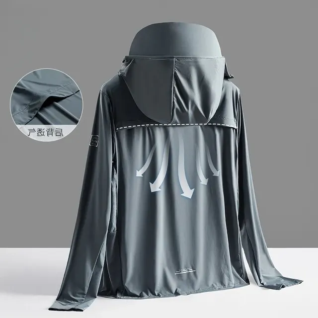 Veste anti-UV soie glacée