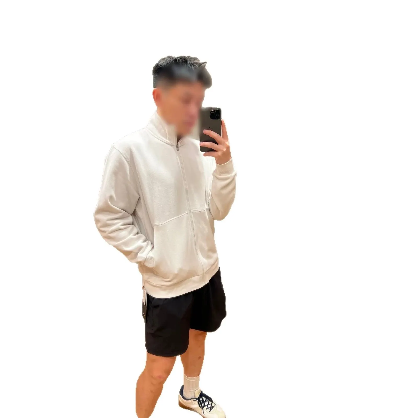Veste zippée col montant