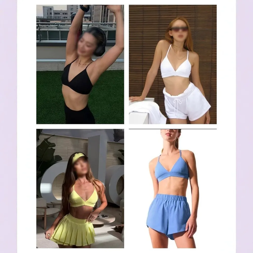 Brassière triangle de sport