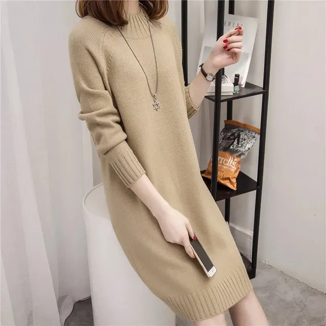 Robe pull col montant