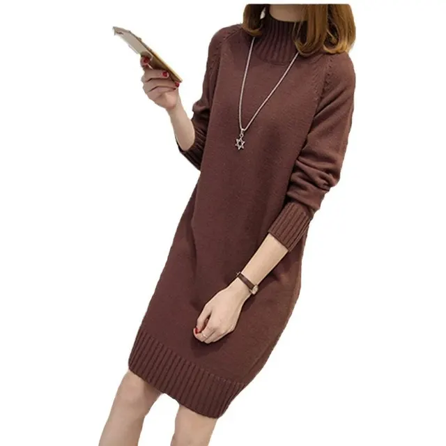 Robe pull col montant