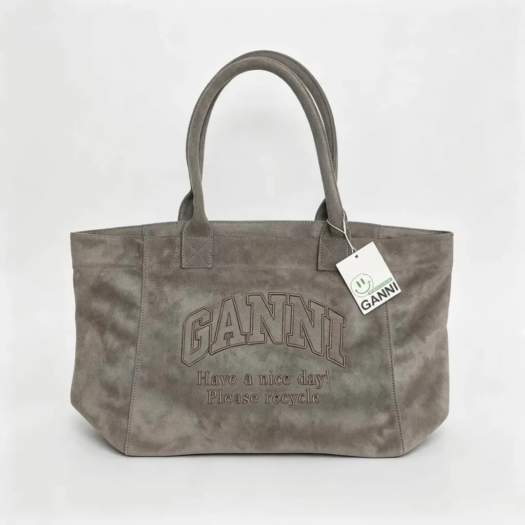 Sac cabas Ganni en daim