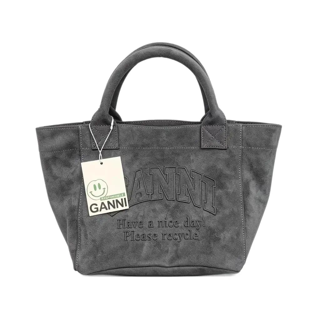 Sac cabas Ganni en daim