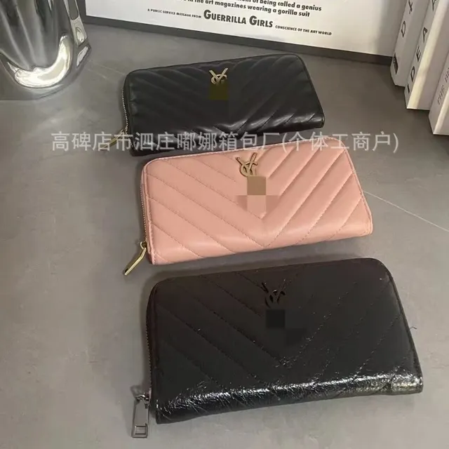 Portefeuille Saint Laurent zippé