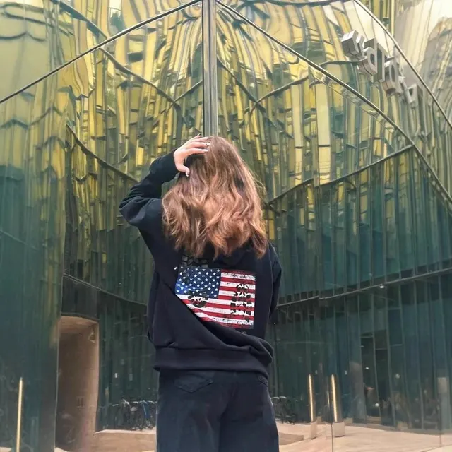 Hoodie imprimé oversize