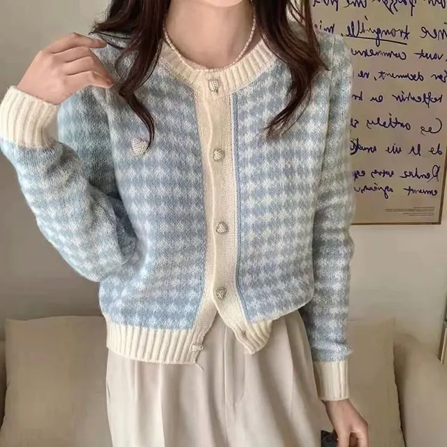 Cardigan court en maille