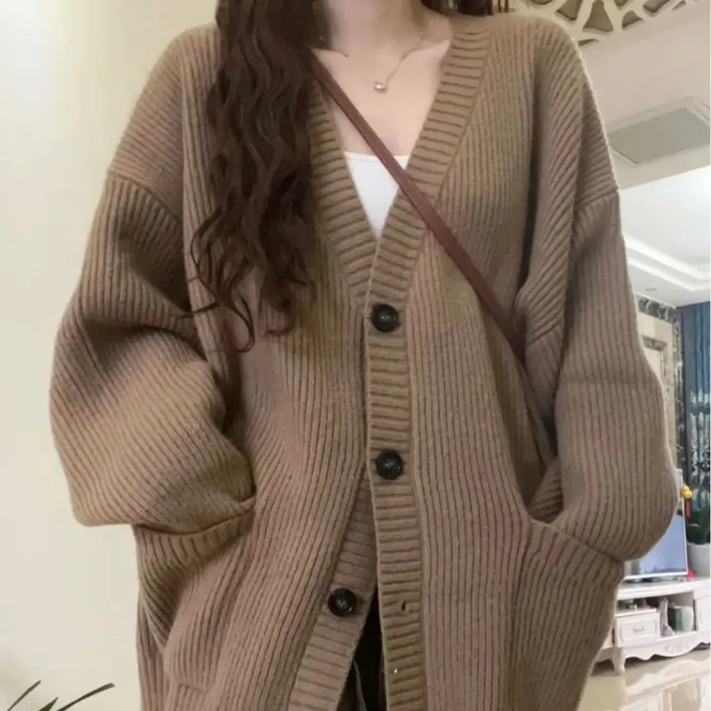 Cardigan oversize en maille