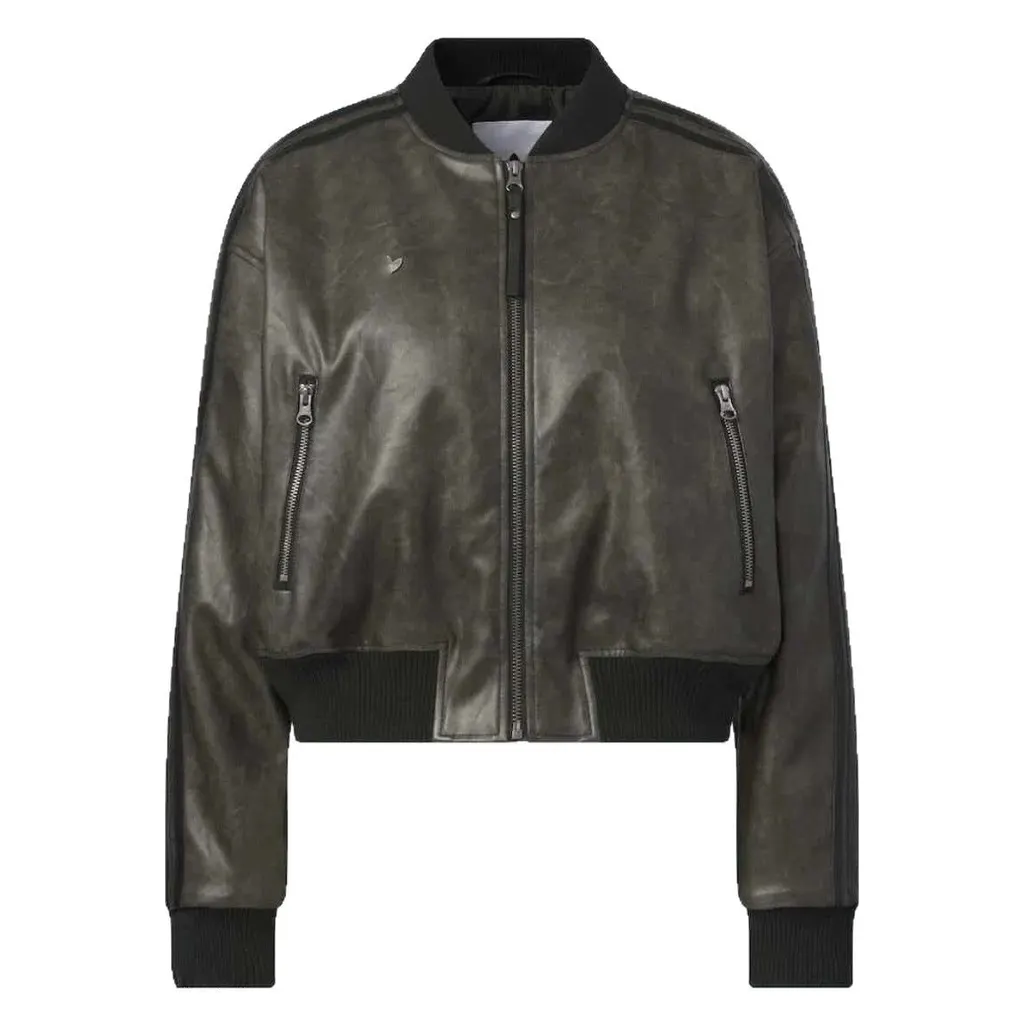 Bomber en cuir Adidas