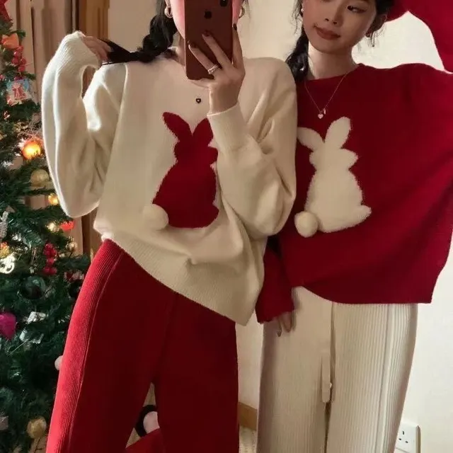 Pull de Noël lapin
