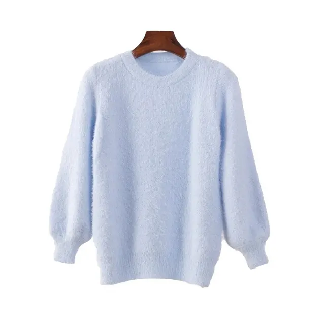Pull duveteux en mohair
