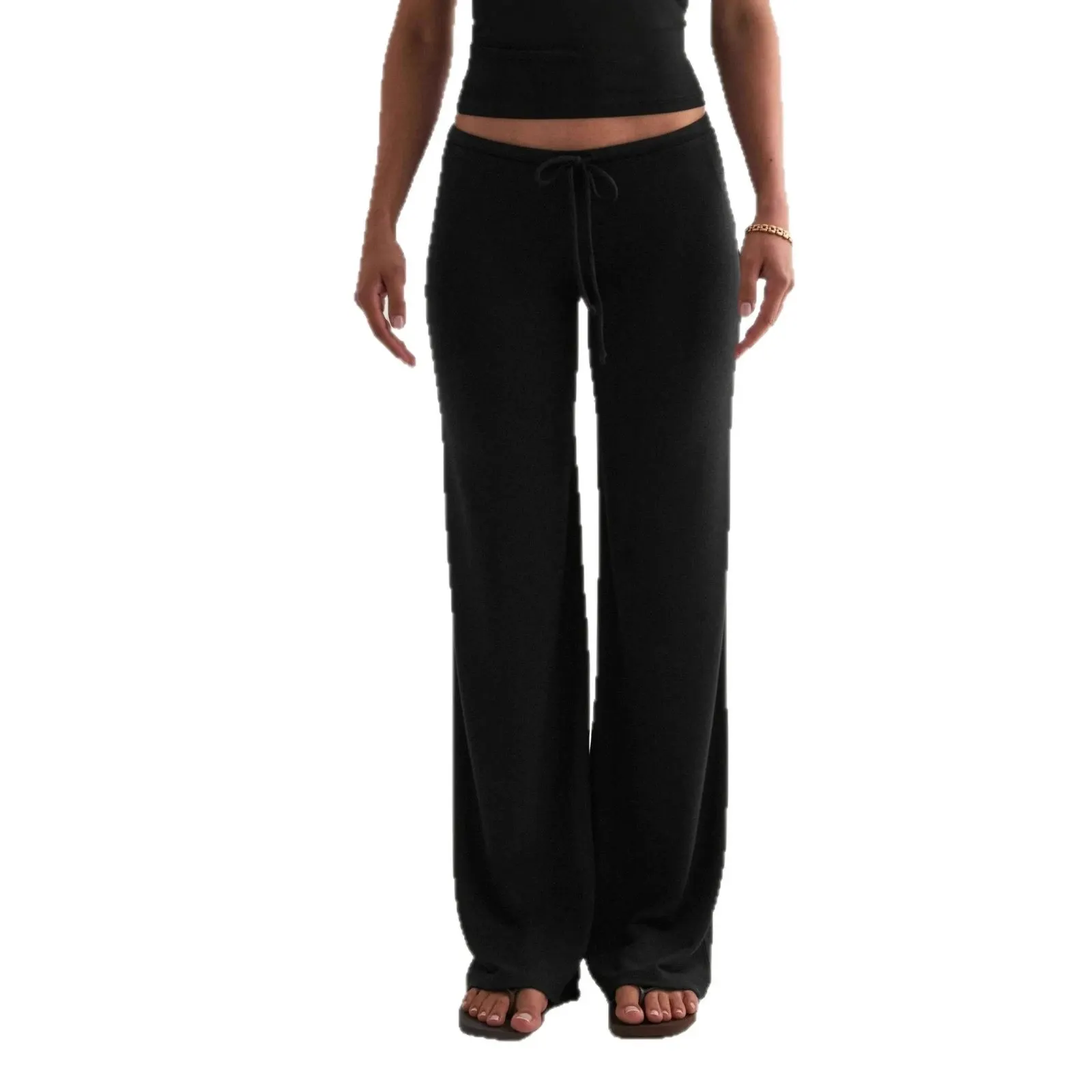 Pantalon large en maille