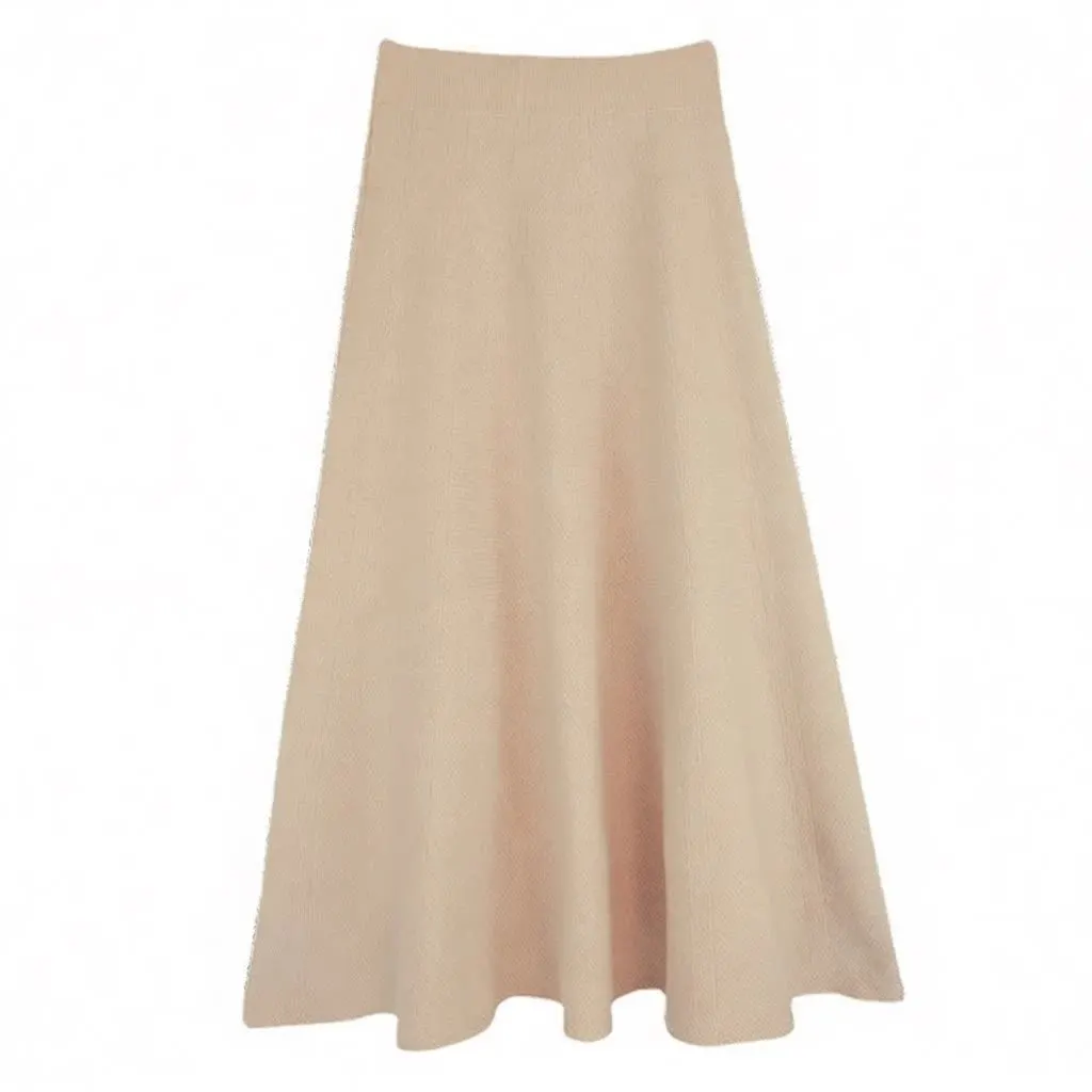Jupe midi en maille