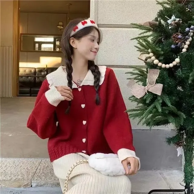 Cardigan col claudine