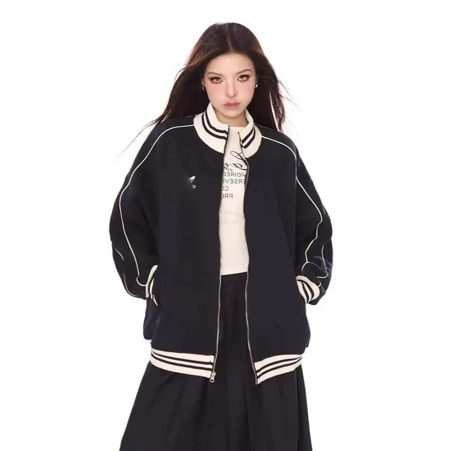Veste zippée col montant