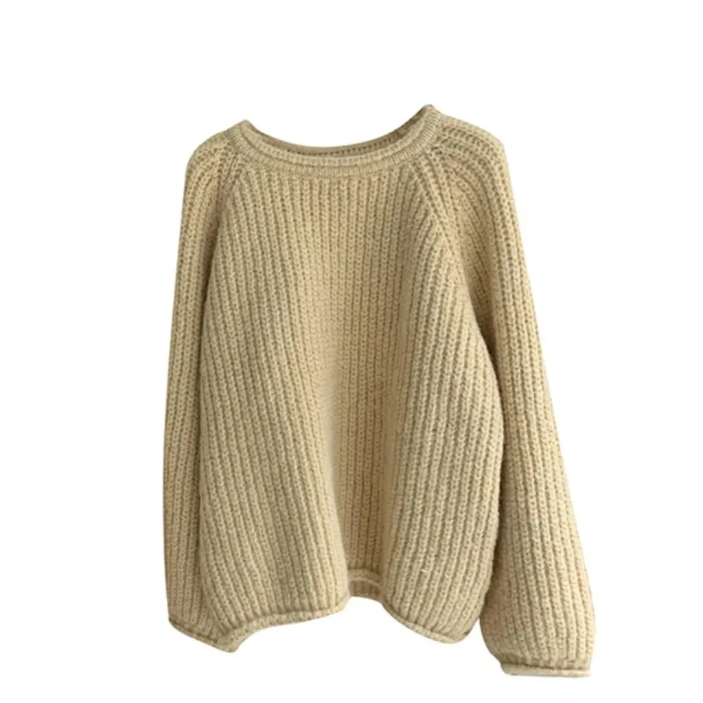 Pull oversize en grosse maille