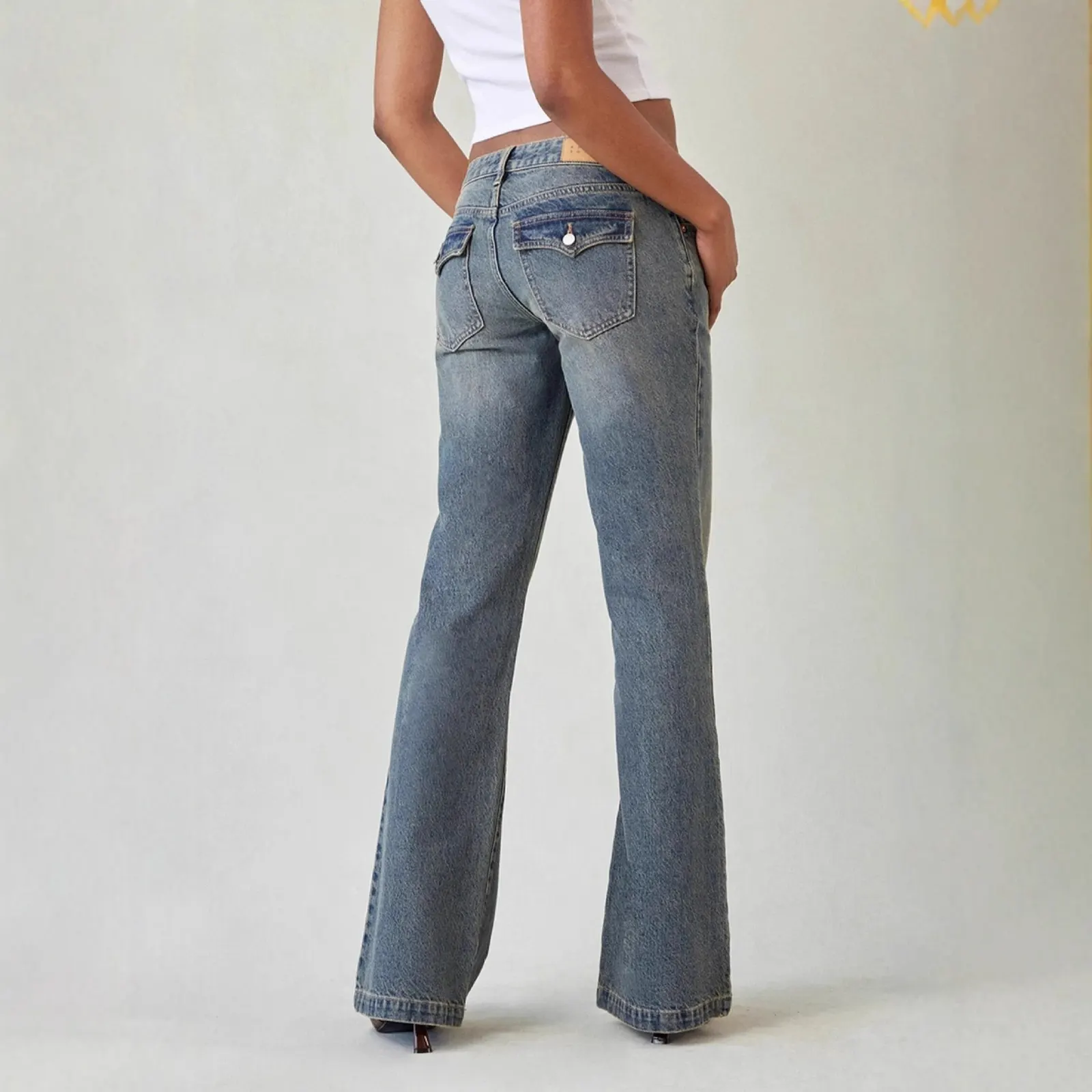 Jean bootcut taille basse