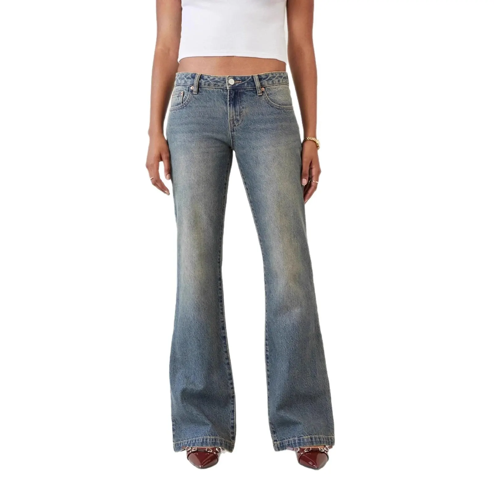 Jean bootcut taille basse