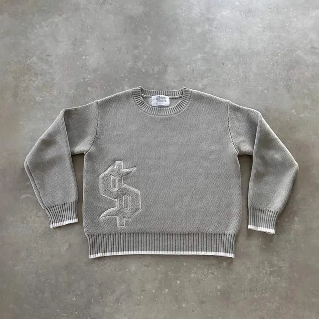 Pull en maille dollar gothique