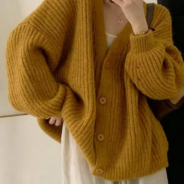 Cardigan en grosse maille