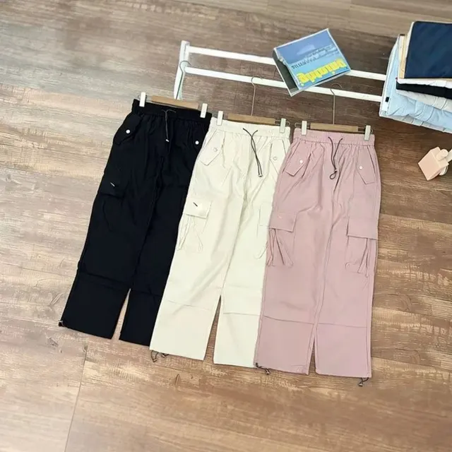 Pantalon cargo taille haute
