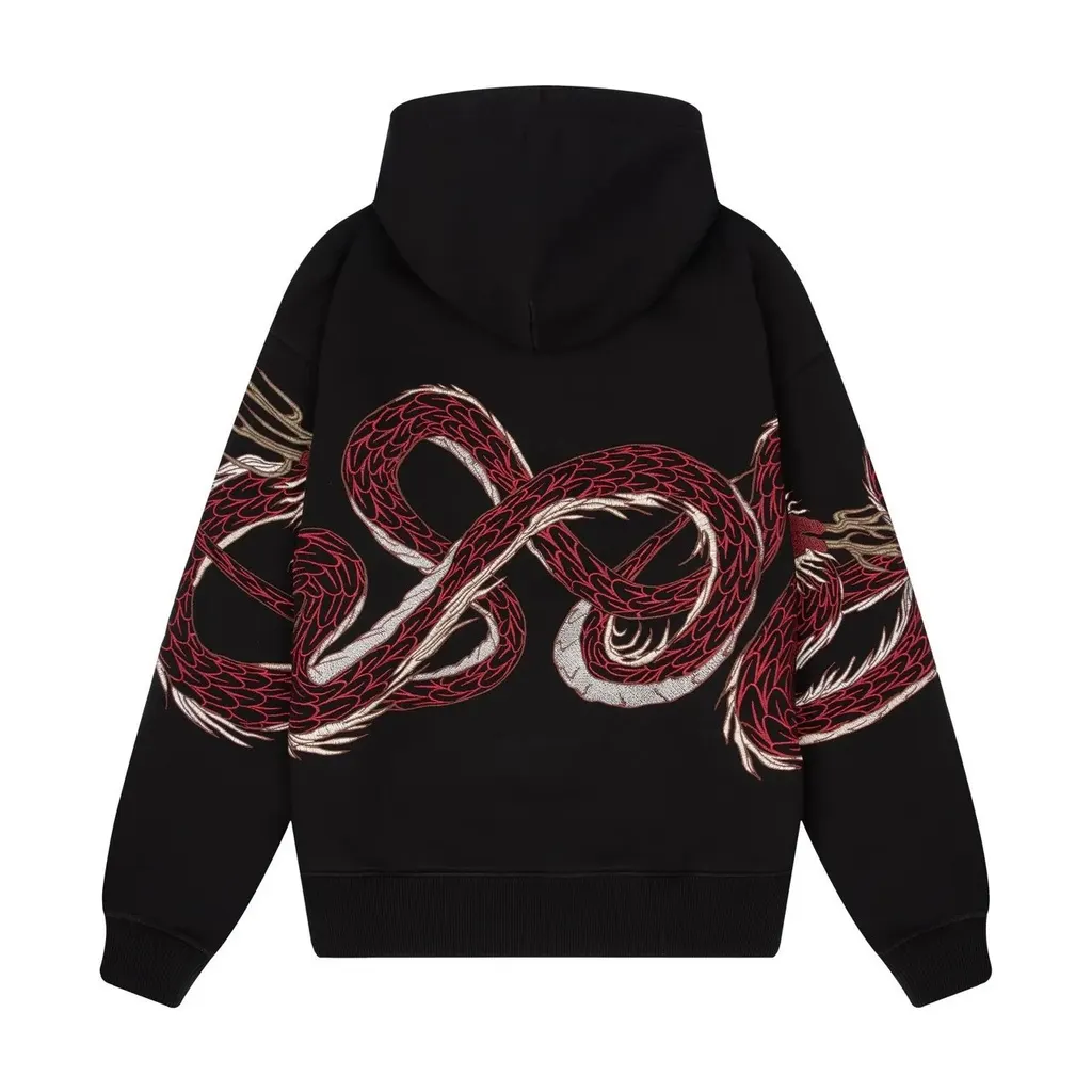 Ensemble sweat brodé dragon
