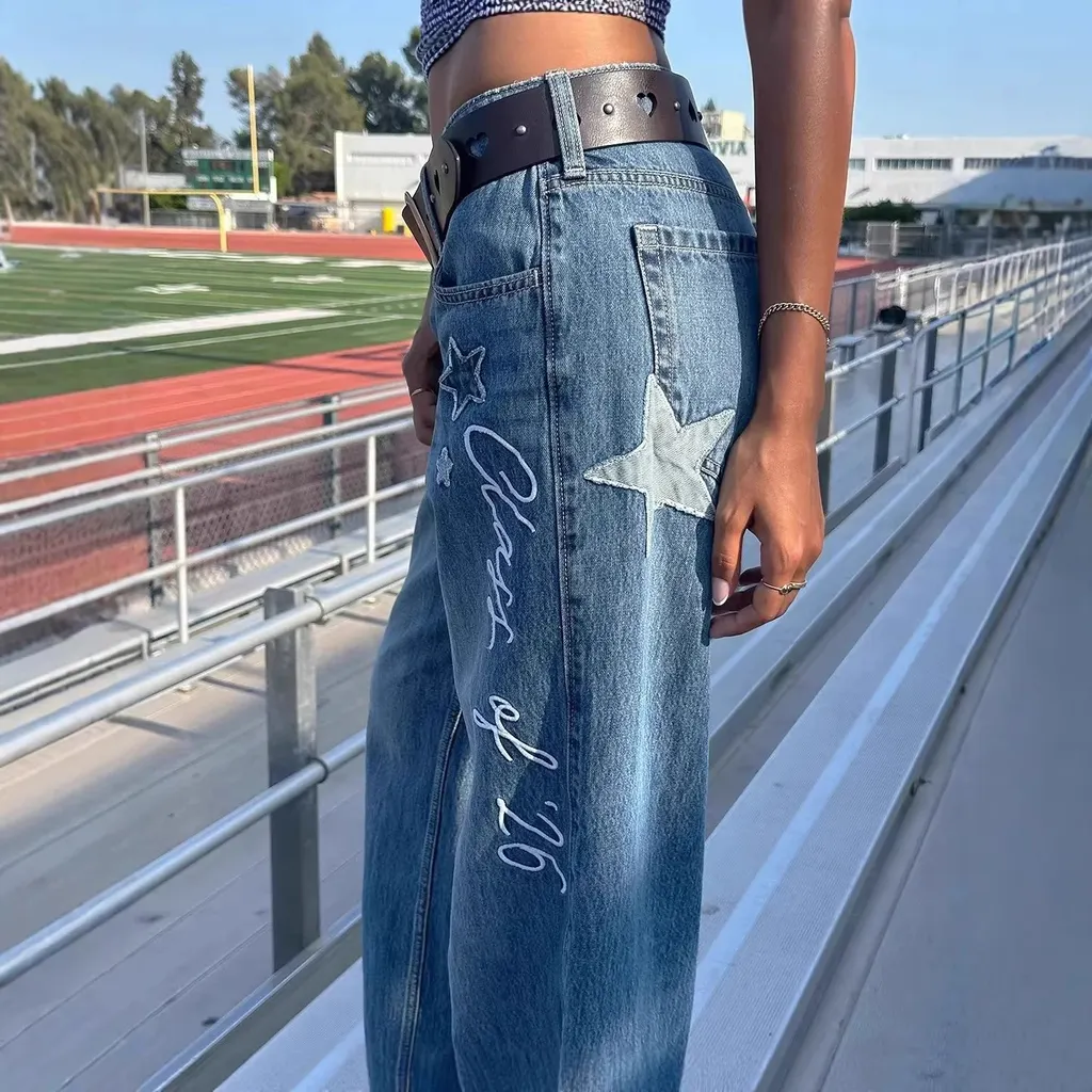 Jean large taille basse