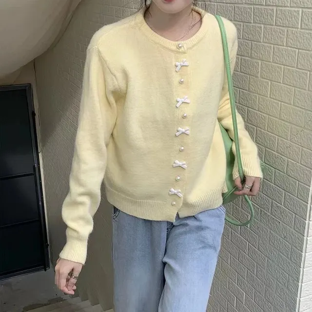 Cardigan à nœuds