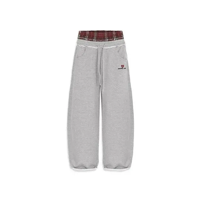 Jogging double ceinture écossaise