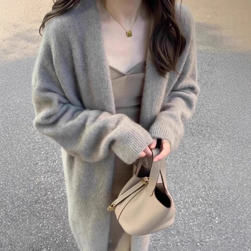 Gilet long en maille