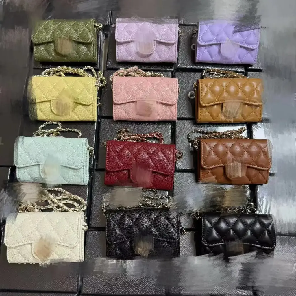 Porte-cartes Chanel à chaîne