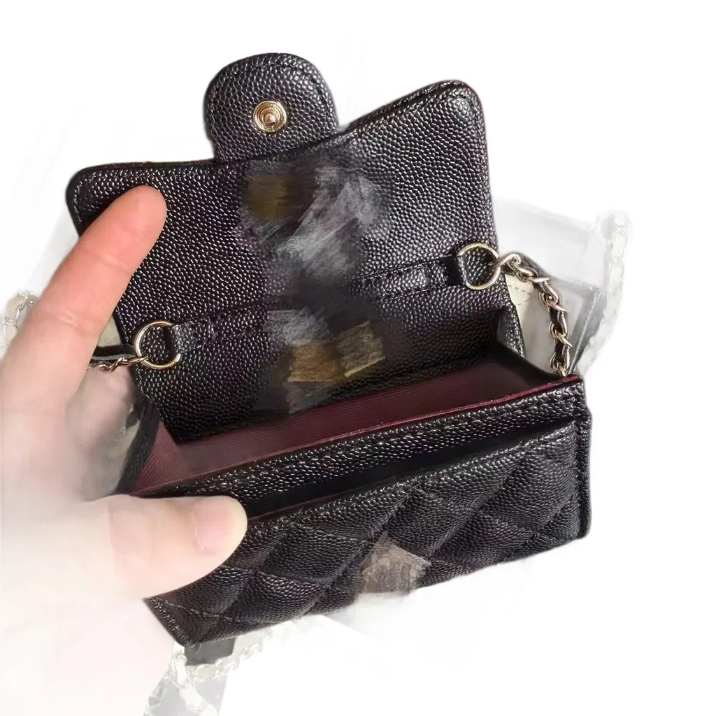 Porte-cartes Chanel à chaîne