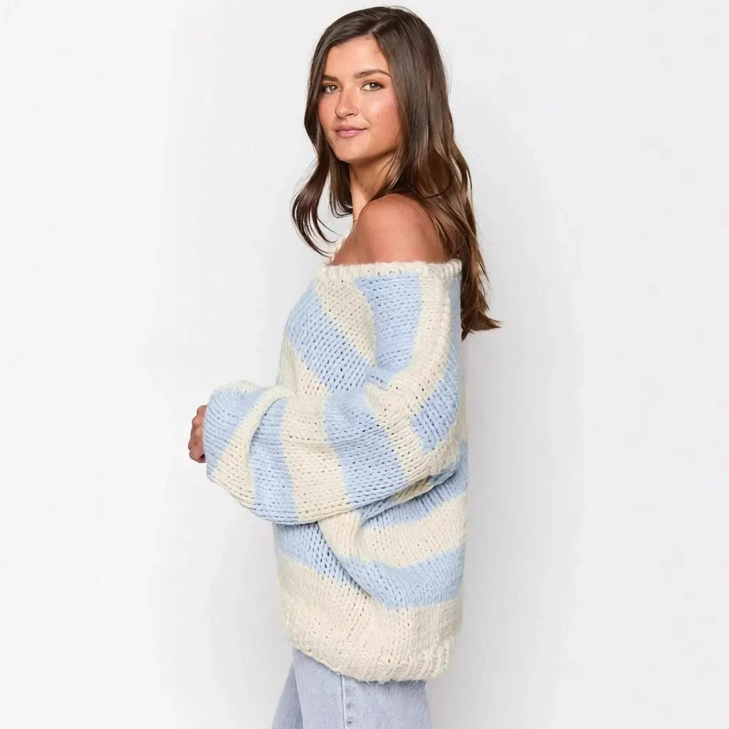 Pull épaule dénudée en maille