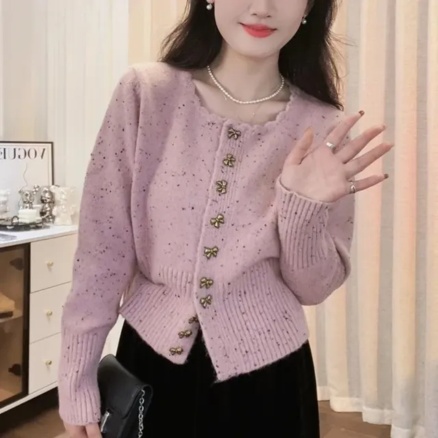 Cardigan court en maille