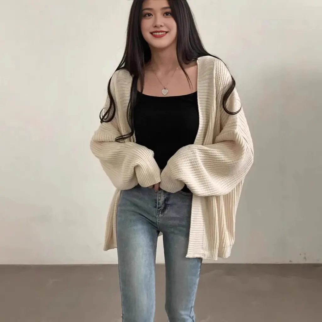Cardigan oversize en maille